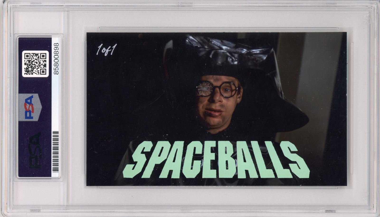 Rick Moranis Signed Cut Custom Spaceballs 3×5 Card PSA Slab Slabbed AUTO