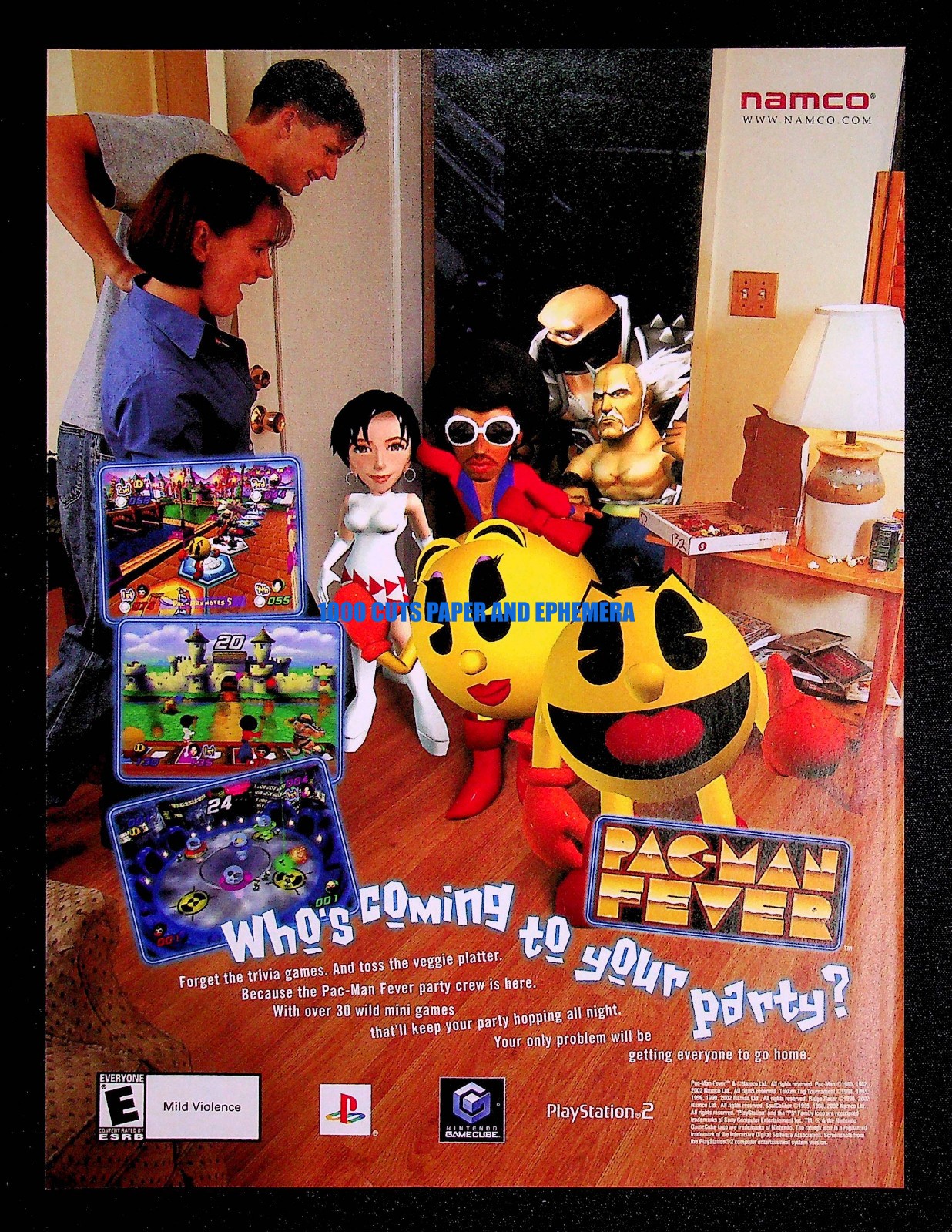 Pac-Man Fever Namco 2002 PS2 GameCube Trade Print Magazine Ad Poster ADVERT