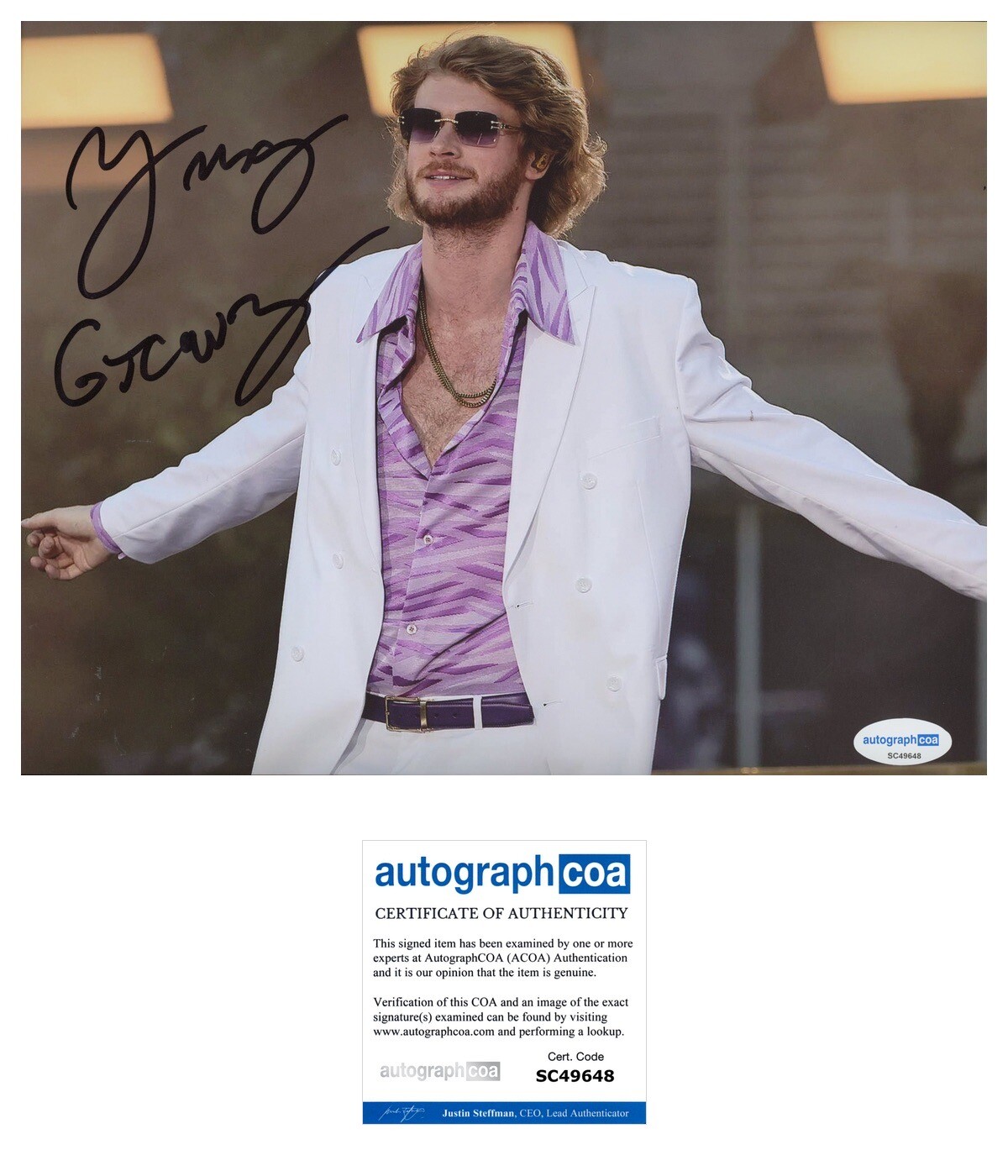 Yung Gravy ‘Mr. Clean’ Signed Autograph 8×10 Photo Rapper ACOA