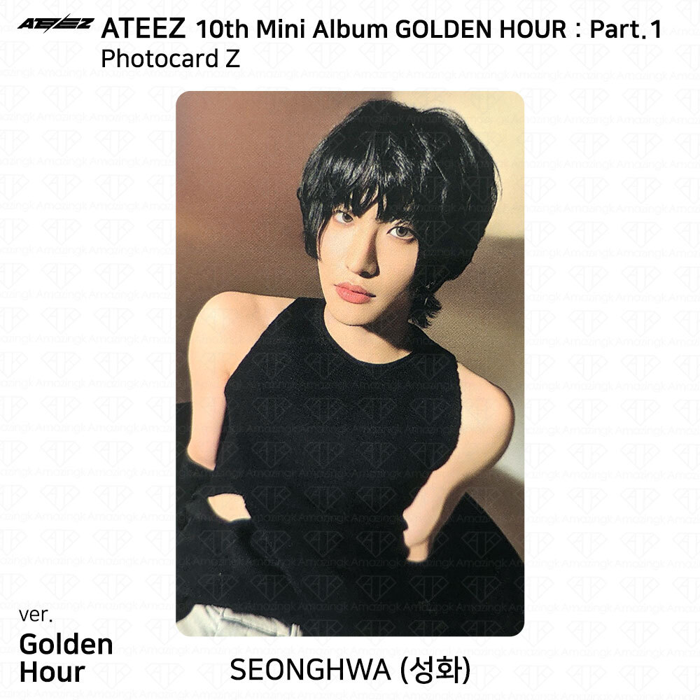 ATEEZ 10th Mini Album Golden Hour Part.1 Photobook Ver Photocard Postcard KPOP