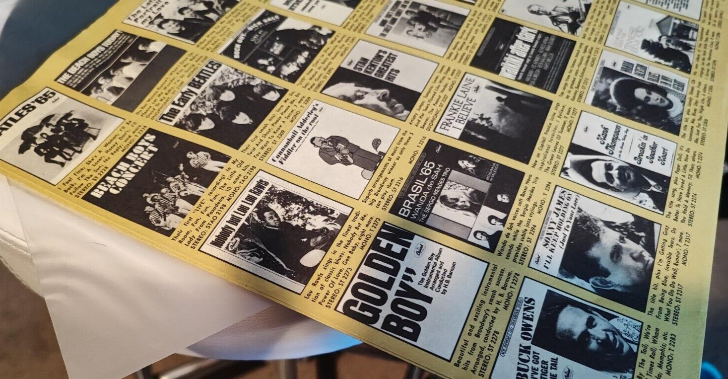 Original VG++ to NM- “Mono” Beatles 65′ on The Original Capitol Rainbow Label