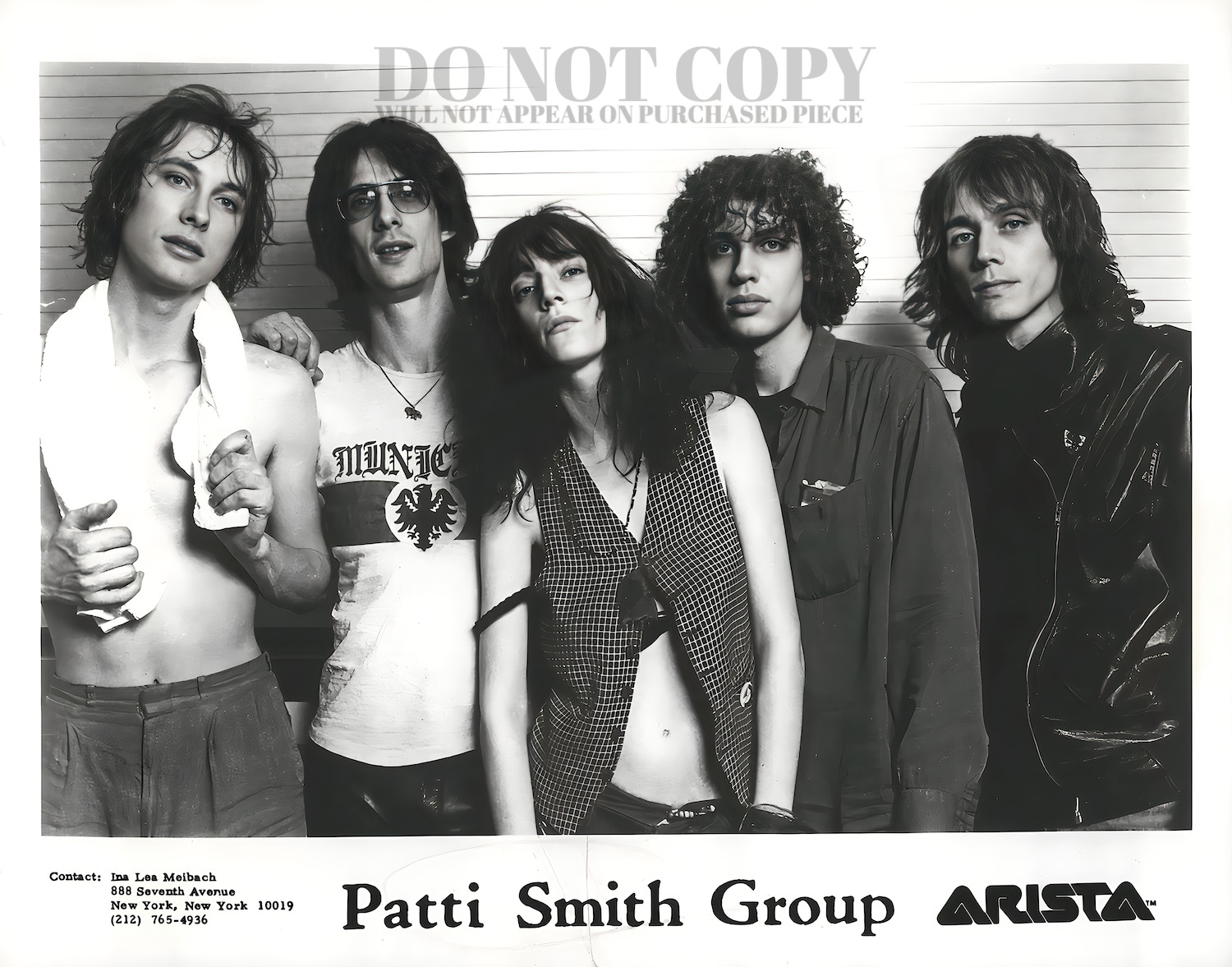 Patti Smith Group Photograph 11 X 14 – Rare Band Portrait – Poster – Art Print