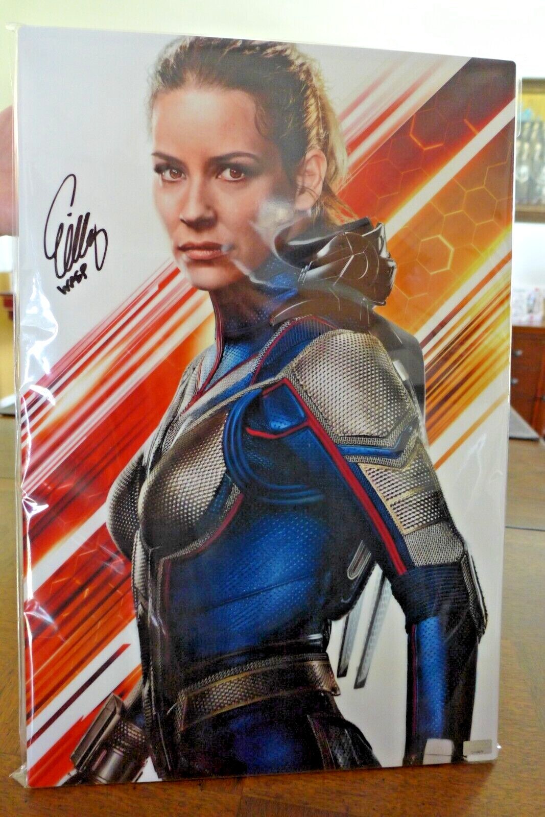 Evangeline Lilly Autographed Ant-Man & The Wasp 12×18 CinaPanel w/CA COA