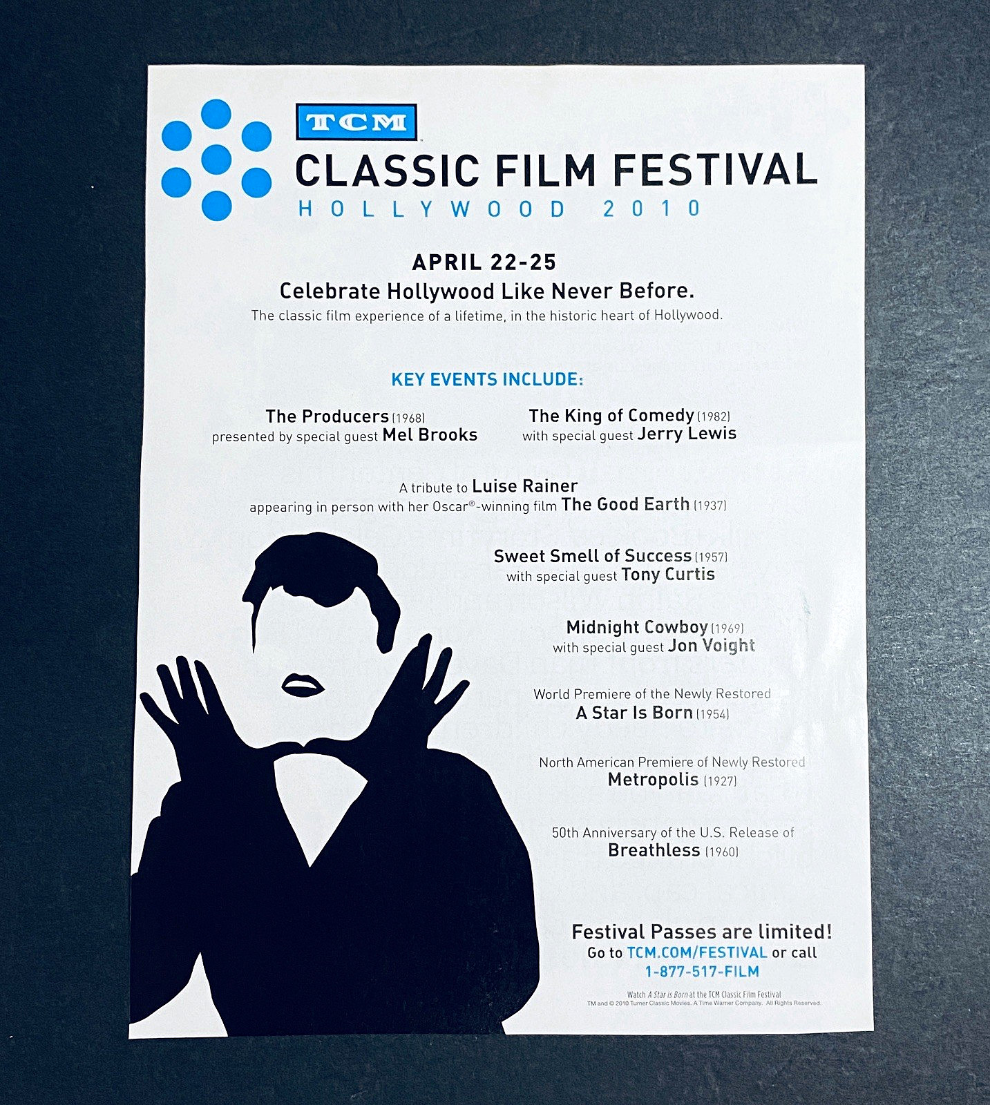 Print Ad 2010 Hollywood Film Festival Classic Movies Cinema TCM Collectors
