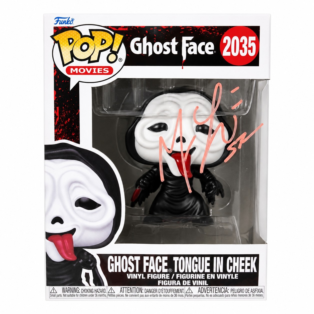 Matthew Lillard Signed “Stu” Ghost Face Scream Funko Pop 1607 Autographed w/ COA