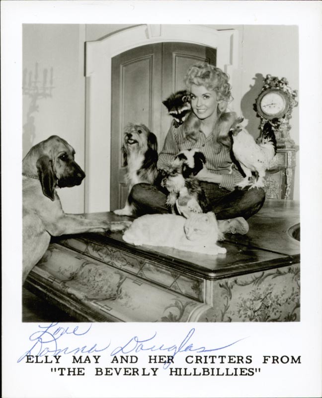 DONNA DOUGLAS – PRINTED PHOTOGRAPH SIGNED IN INK