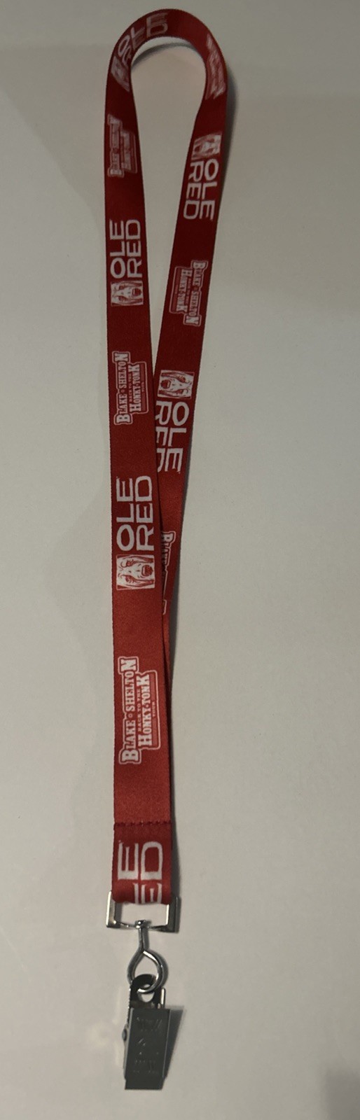 Blake Shelton Honky Tonk Tour VIP Lanyard EC 17” Long Rare Collectible