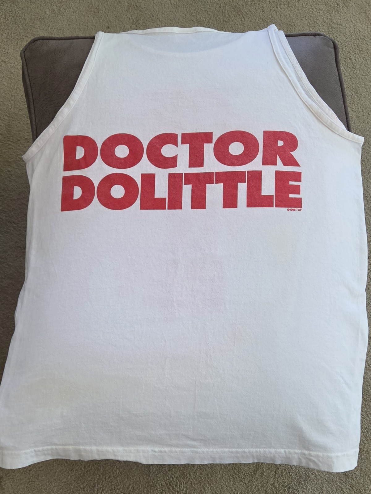VTG 1998 Doctor Dolittle Movie Promo Tank Top L Alstyle AAA Vintage 90s Fox Film