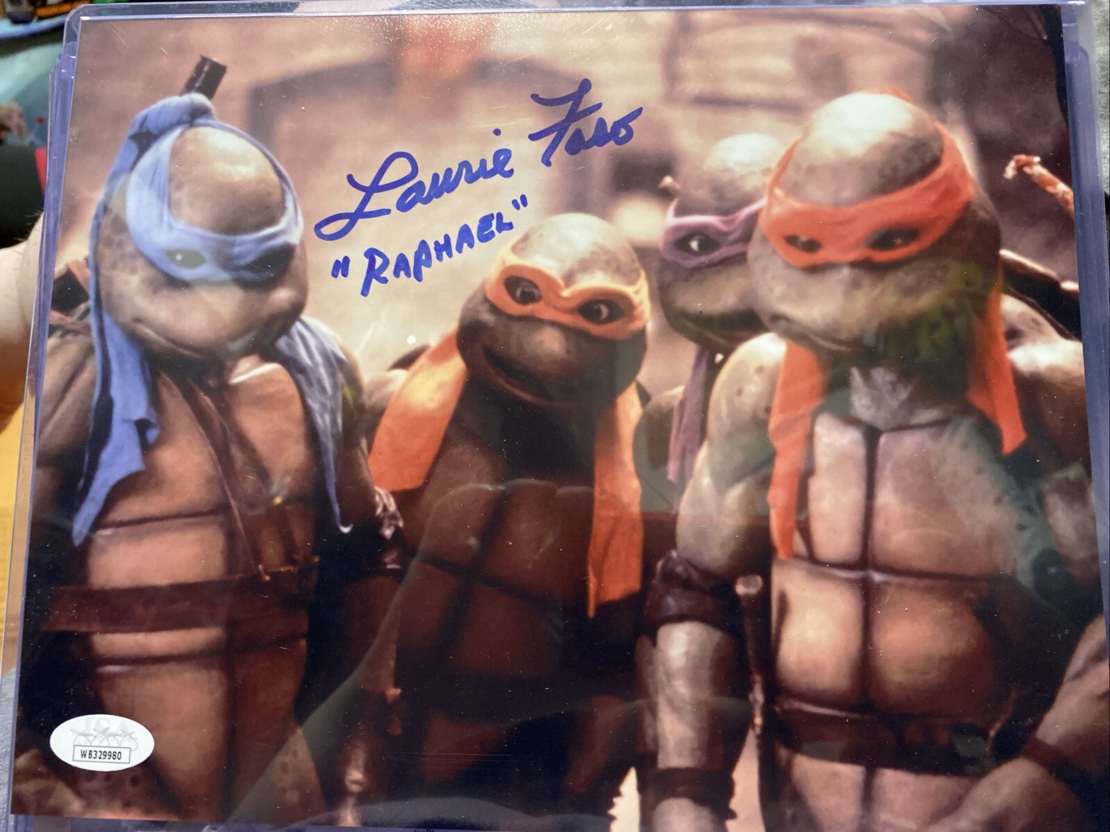 Laurie Faso Signed 8×10 Teenage Mutant Ninja Turtles TMNT Raphael Voice Actor