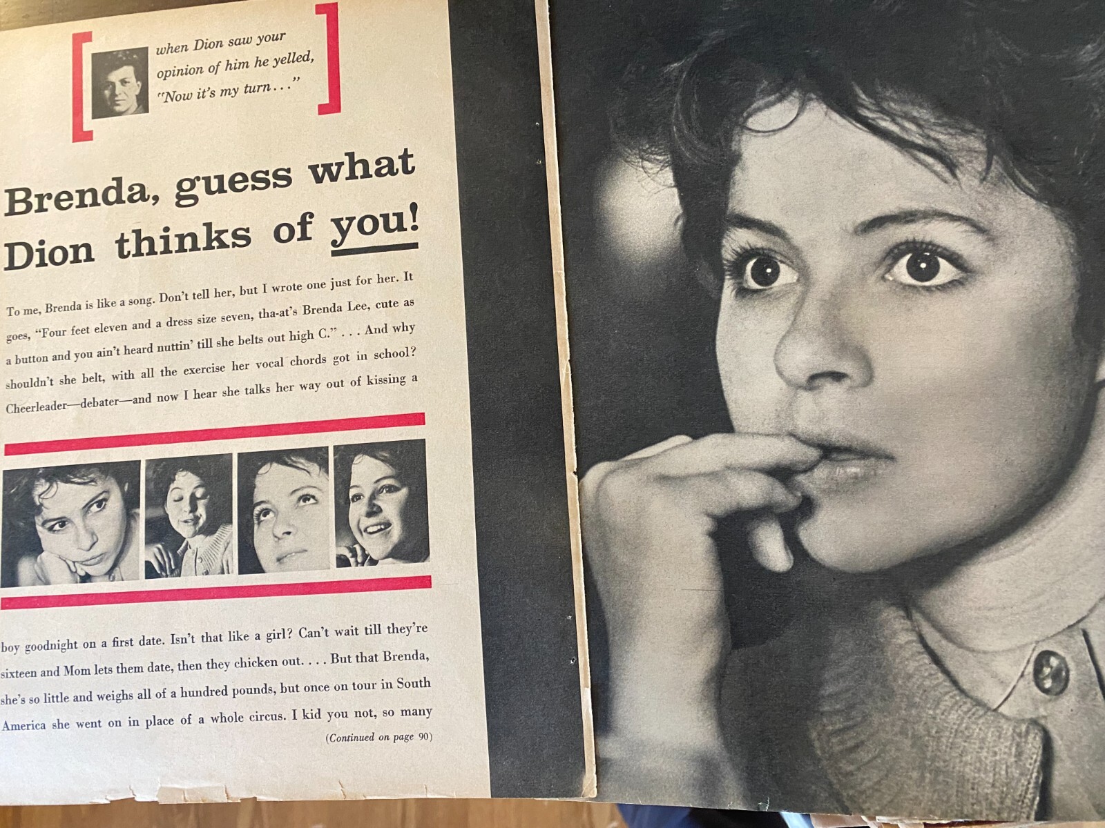 Brenda Lee, Three Page Vintage Clipping