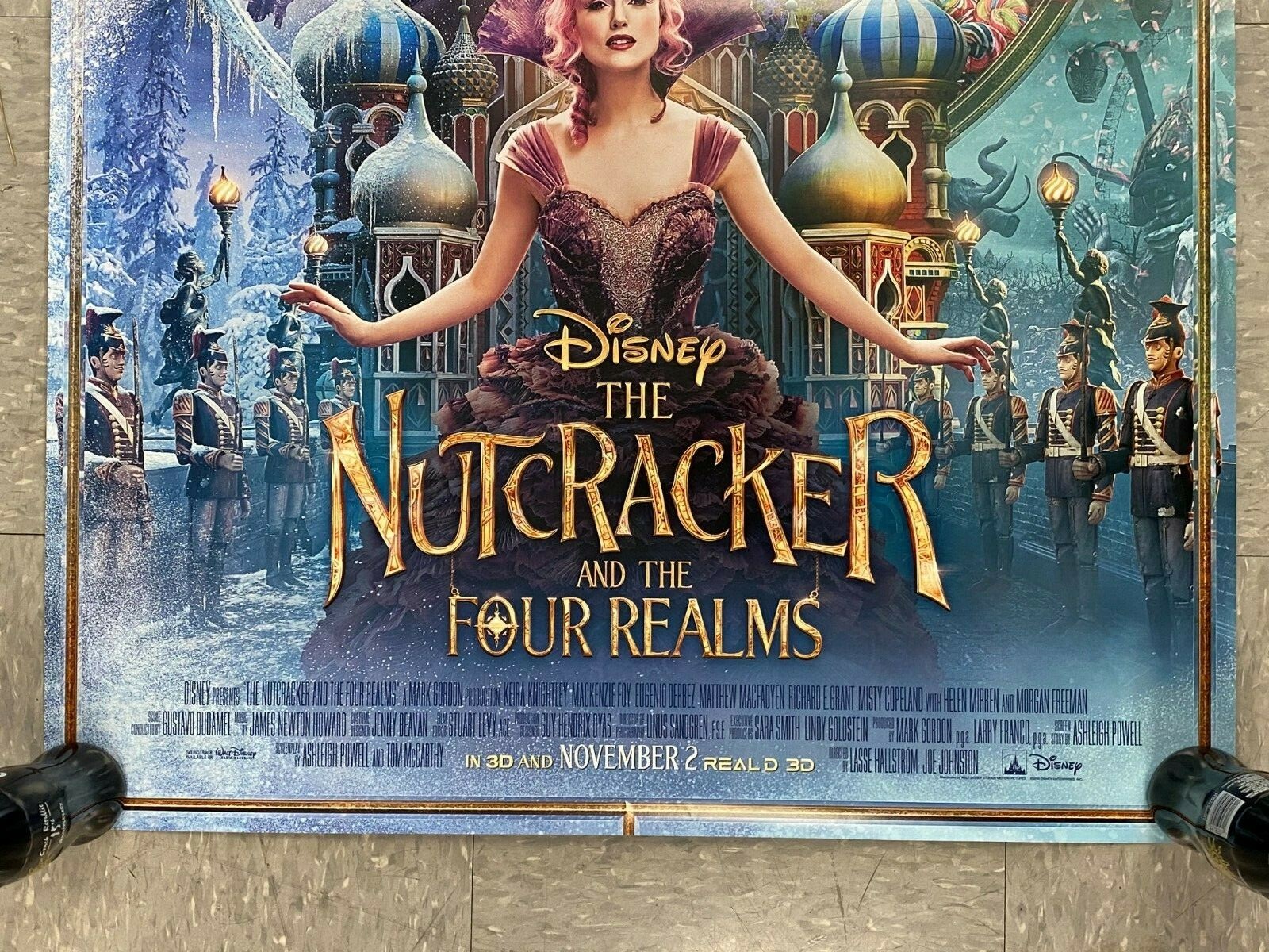 2018 DISNEY ADVANCE *NUTCRACKER AND 4 REALM DOUBLE SIDED POSTER 27 X 40″ M5 PB24