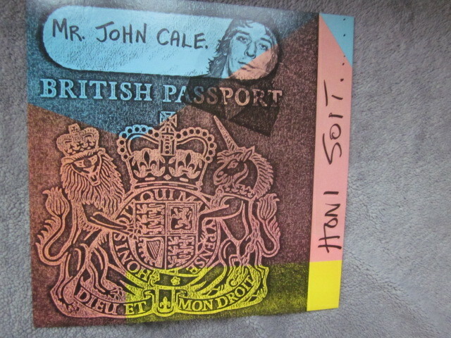 John Cale 1981 Honi Soti 12×12 Promo Cover Flat Poster Velvet Underground