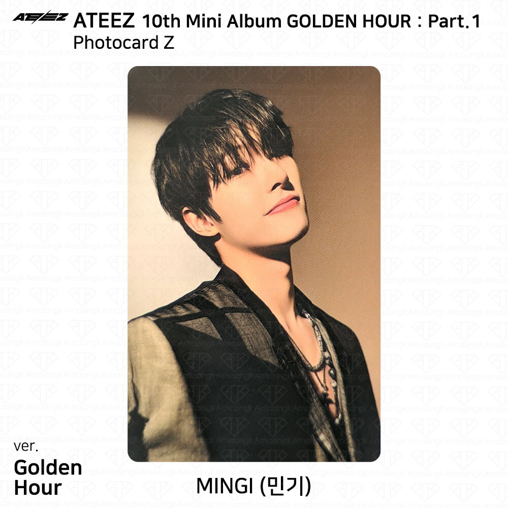 ATEEZ 10th Mini Album Golden Hour Part.1 Photobook Ver Photocard Postcard KPOP