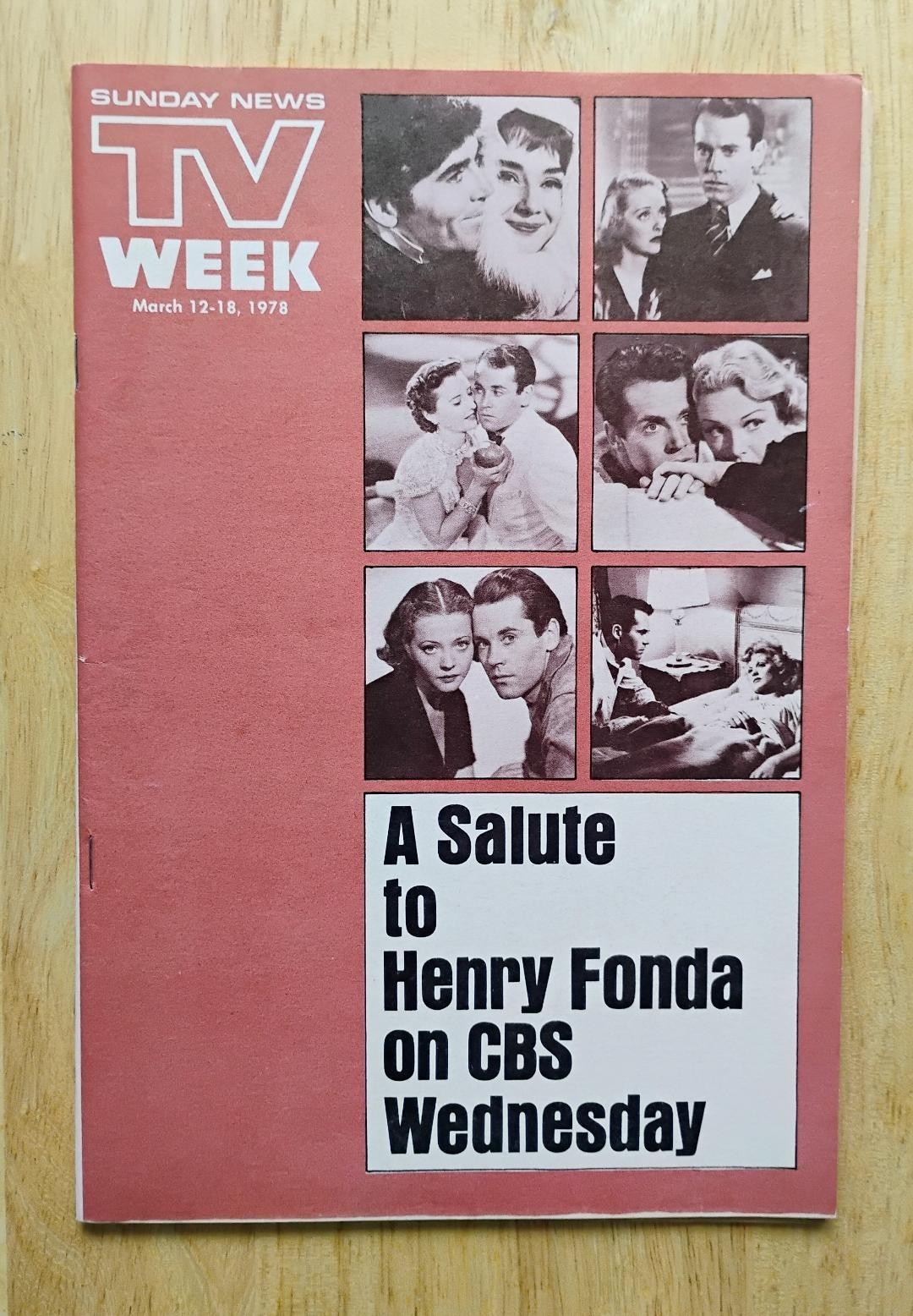 1978 Local TV Guide – Henry Fonda Salute – Gene Kelly – Jack Webb Project U.F.O.