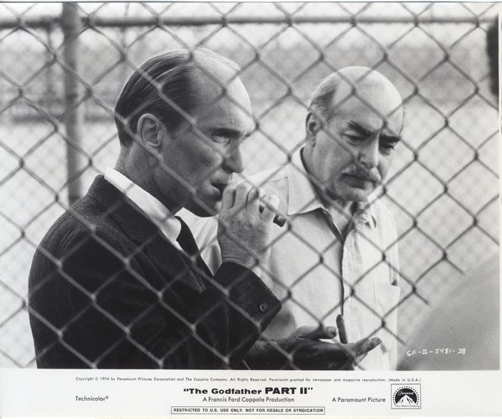 The Godfather 2 Robert Duvall Michael V Gazzo Original 8×10 Photo Snipe 1974