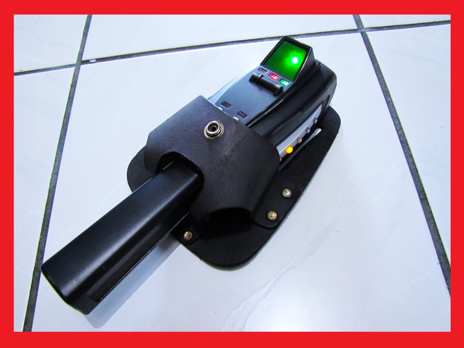 Ghostbuster Mattel PKE Meter Real Leather Belt Holder Holster Prop Halloween