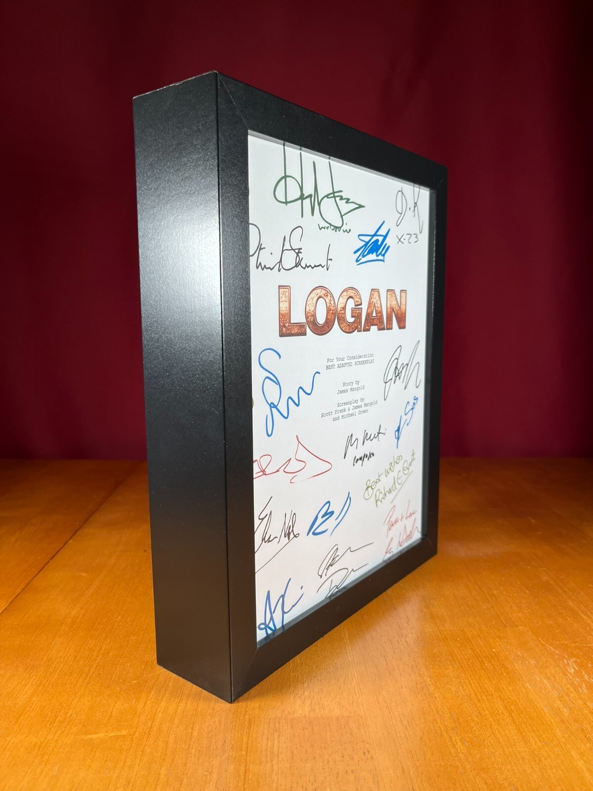 Logan Script Signed- Autograph Reprints- 125 Pgs- Hugh Jackman- Wolverine- X-Men