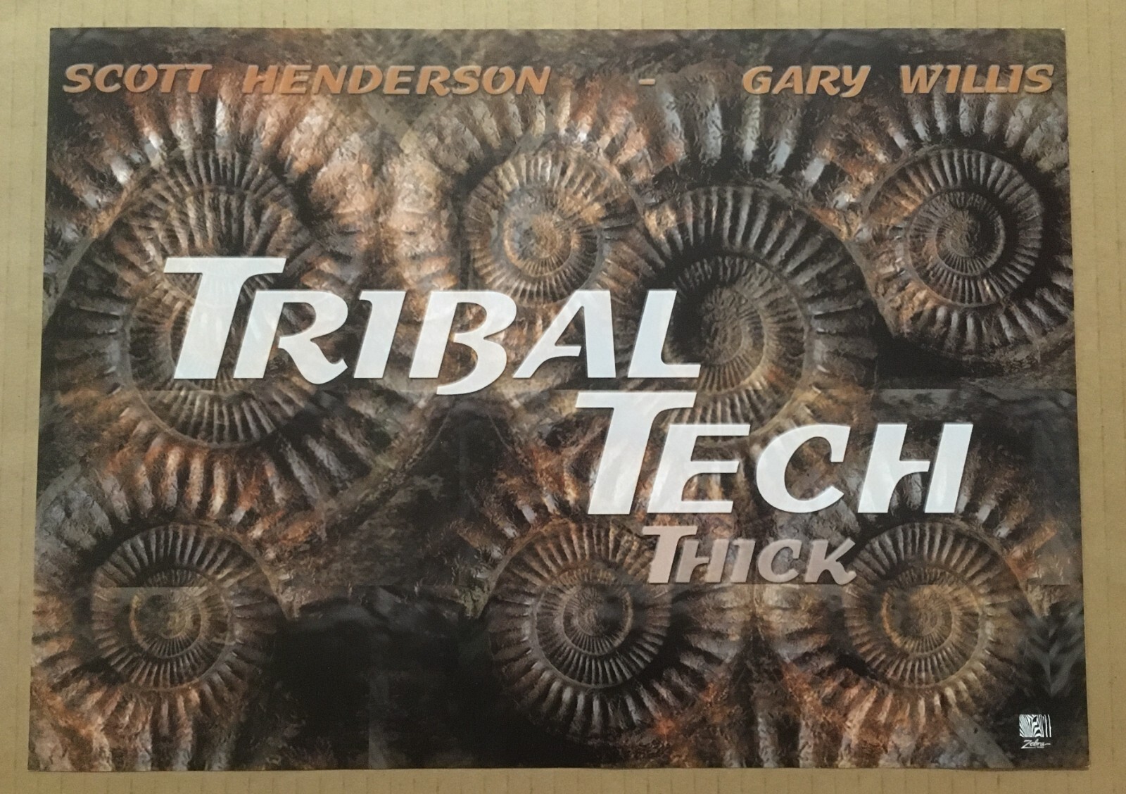 Scott Henderson Gary Willis TRIBAL TECH 1999 PROMO POSTER for Thick 14×10 MINT