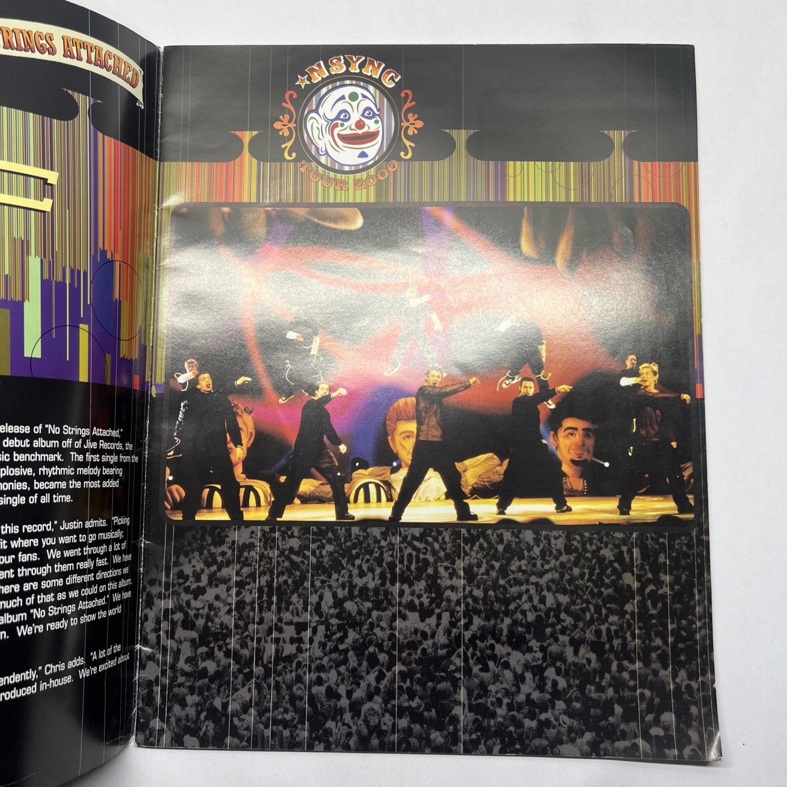 Nsync No Strings Attached Tour 2000 Promotional Booklet and Poster Album 11×14”