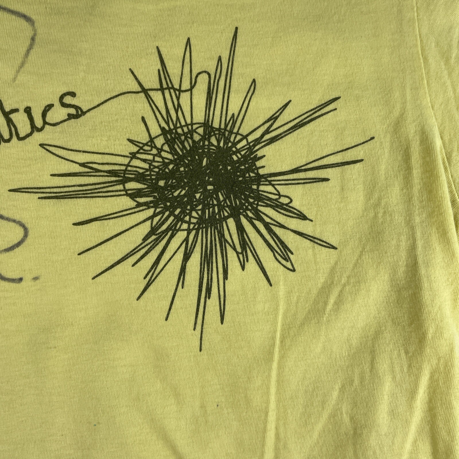 The Cinematics Shirt Adult Small Yellow Band Signed Ross Adam Scott Ramsey