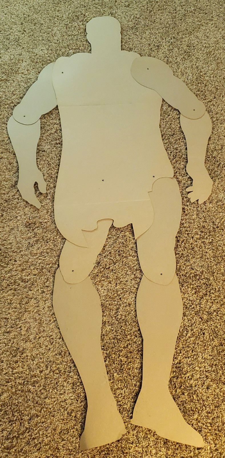 RARE Vintage 1974 “Superman” Life-Size Jointed Giant 65″ Tall Cardboard Figure