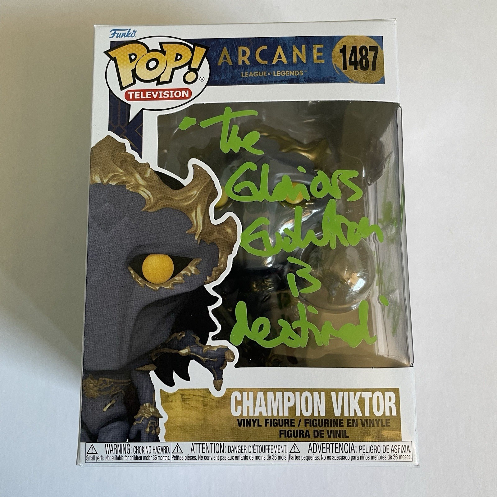 HARRY LLOYD SIGNED FUNKO POP ARCANE VIKTOR AUTOGRAPHED SWAU COA TV SHOW GAME
