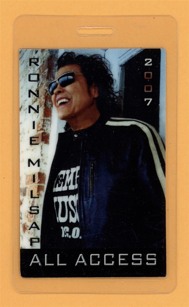Ronnie Milsap 2007 Concert Tour All Access Laminated Backstage Pass