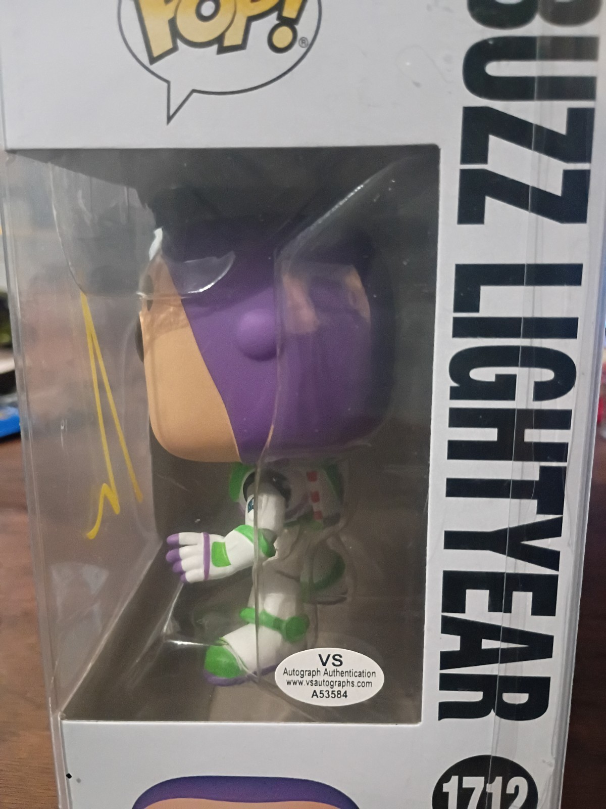 Autographed Toy Story 4 Buzz Lightyear Funko Pop vsa