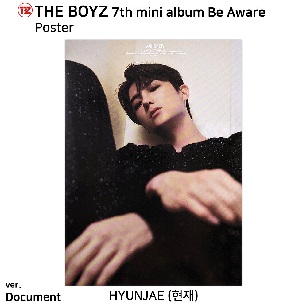 The Boyz 7th Mini Album Be Aware Photocard Photo A4 Poster Hyunjae KPOP K-POP