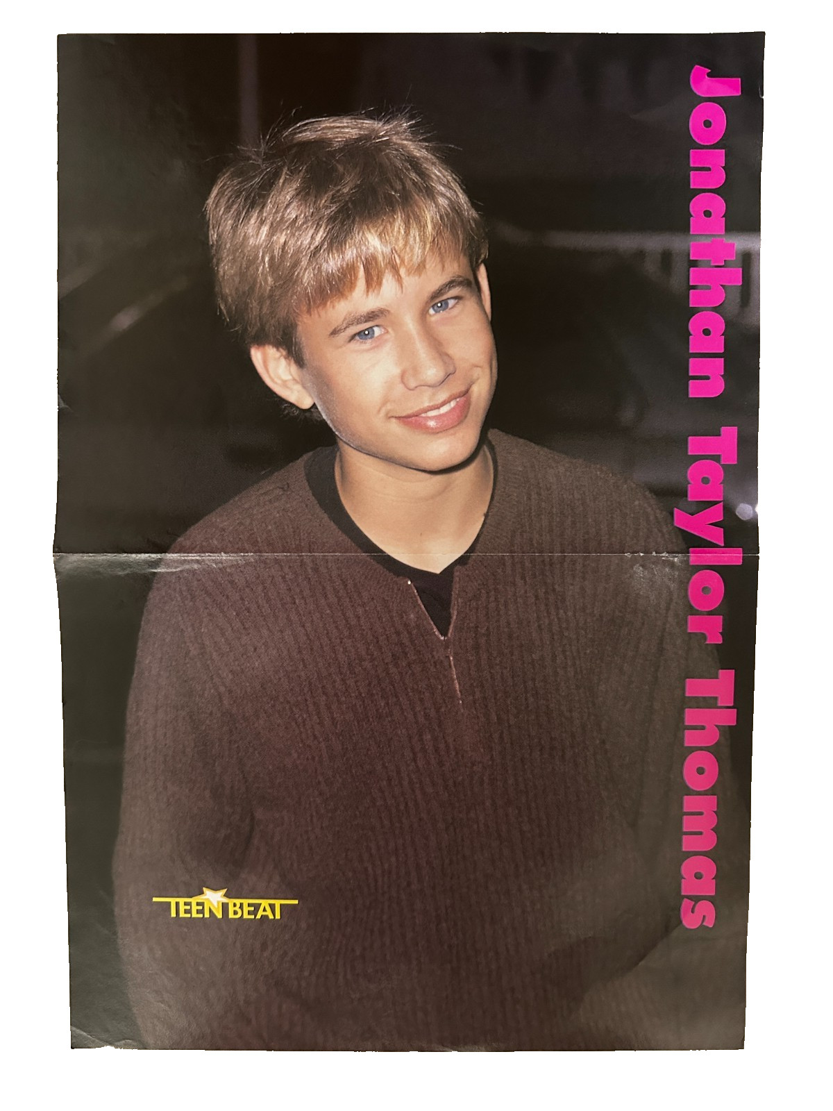 90s Jonathan Taylor Thomas Teen Beat Magazine Poster 16×11