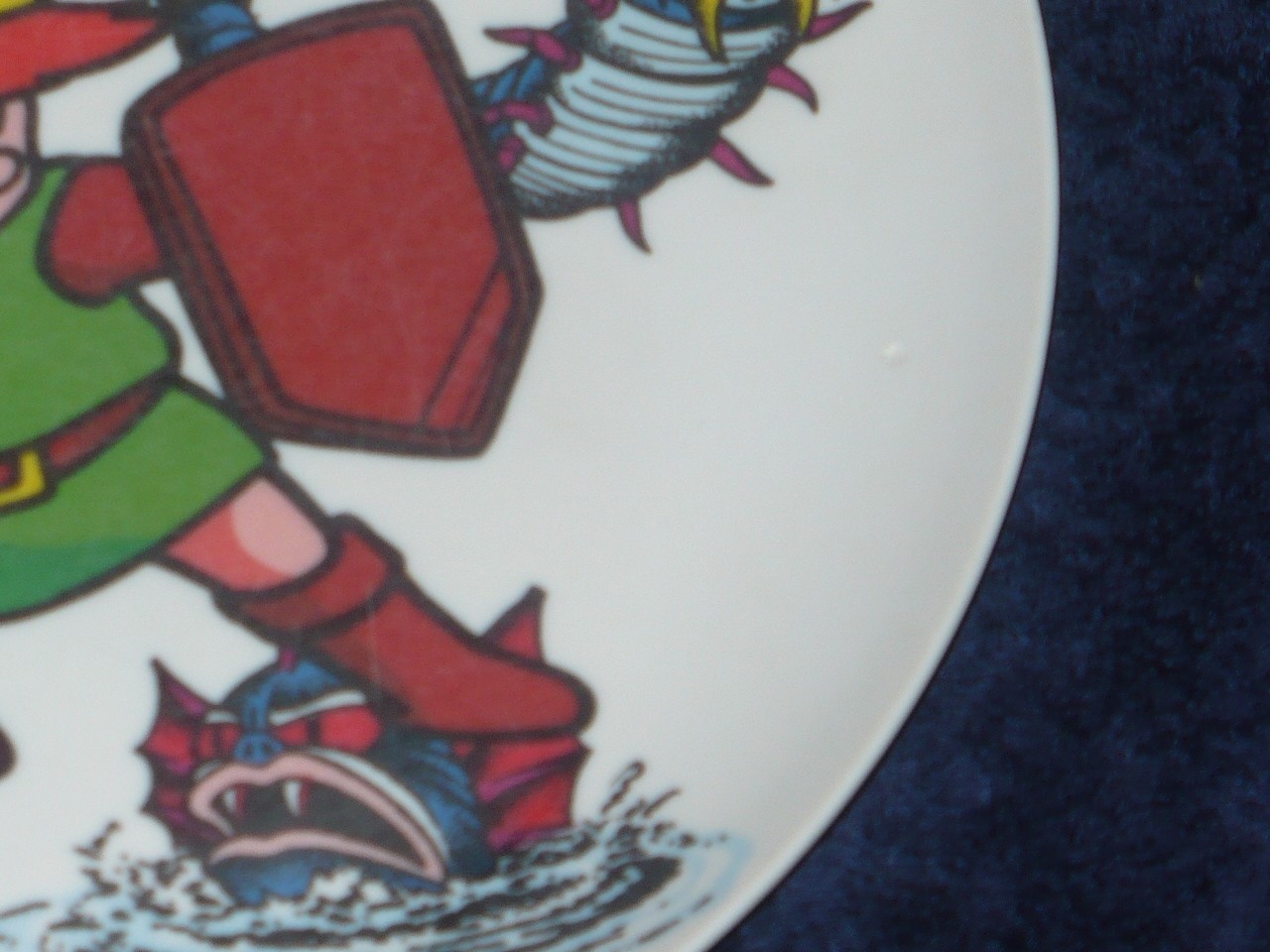 Two Nintendo Legend of Zelda Vintage Plate Plates Plastic 1989 Peter Pan USA