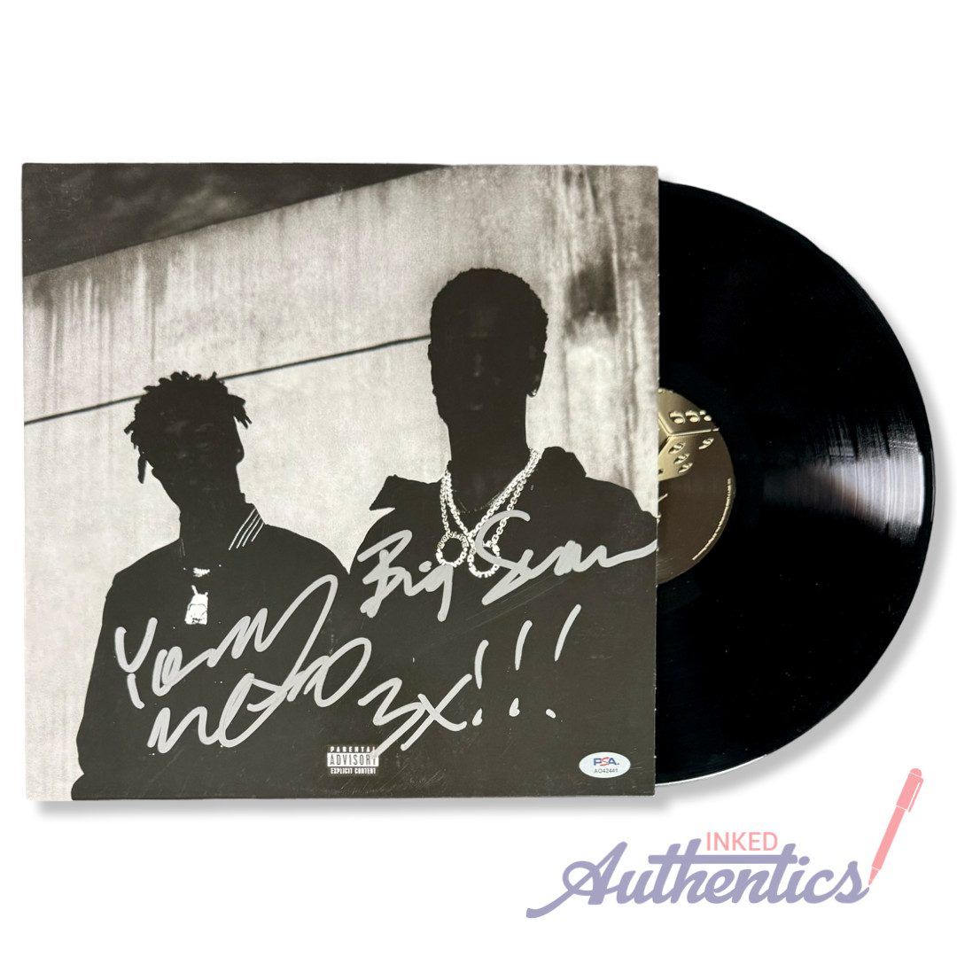 Metro Boomin & Big Sean Signed Autographed Vinyl LP “Double Or Nothing” PSA/