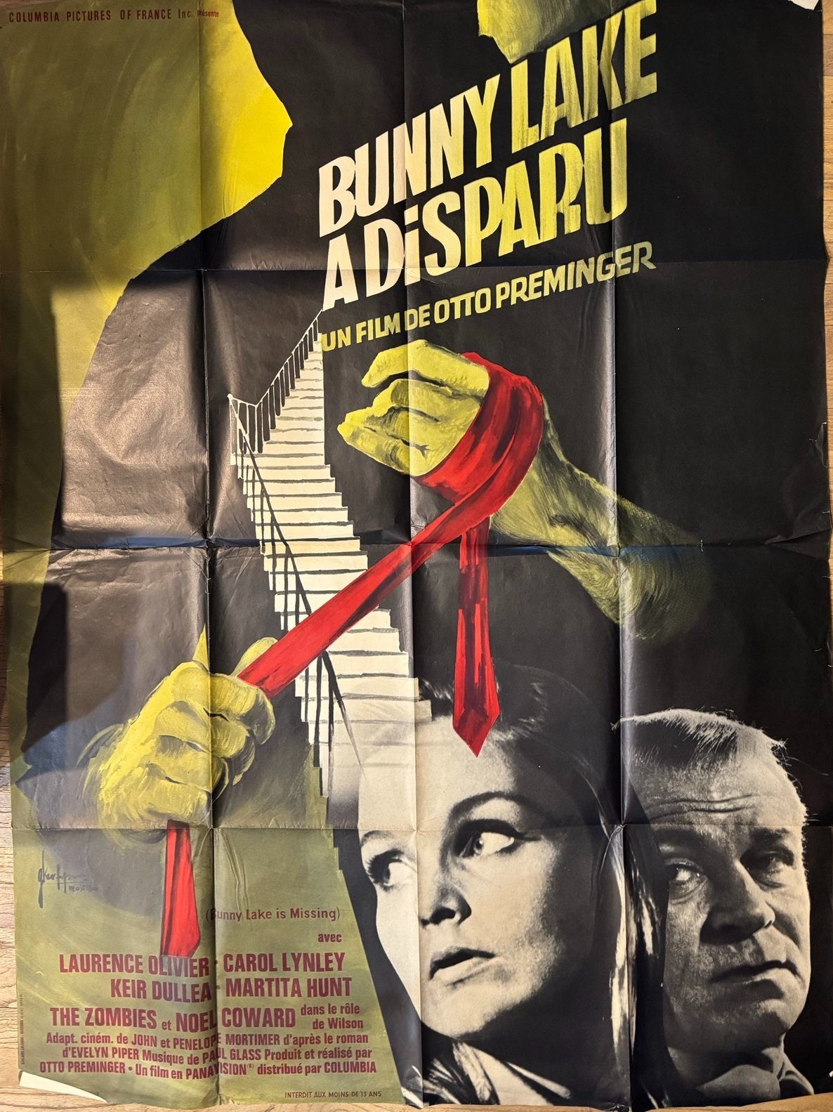 Bunny Lake Is Missing- 46×61 Vintage French Movie Poster