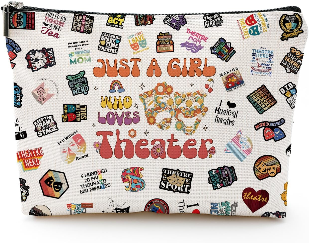 Theater Gifts Theater Lovers,Broadway Musical Gift Makeup Bag Theatre Gifts Trav