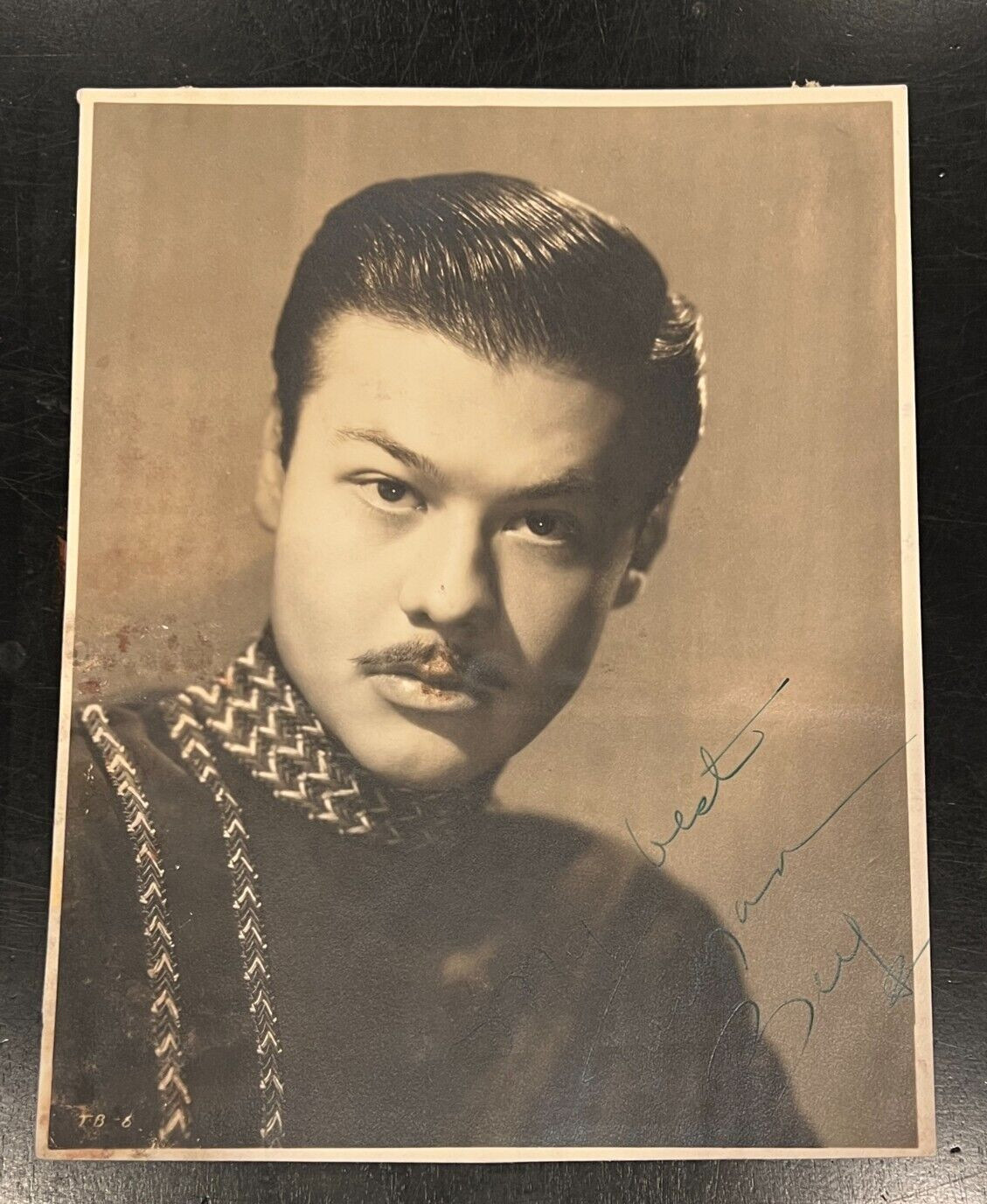 TURHAN BEY Original Vintage HAND SIGNED AUTOGRAPHED 7 1/2″ x 9 1/2″ PHOTO