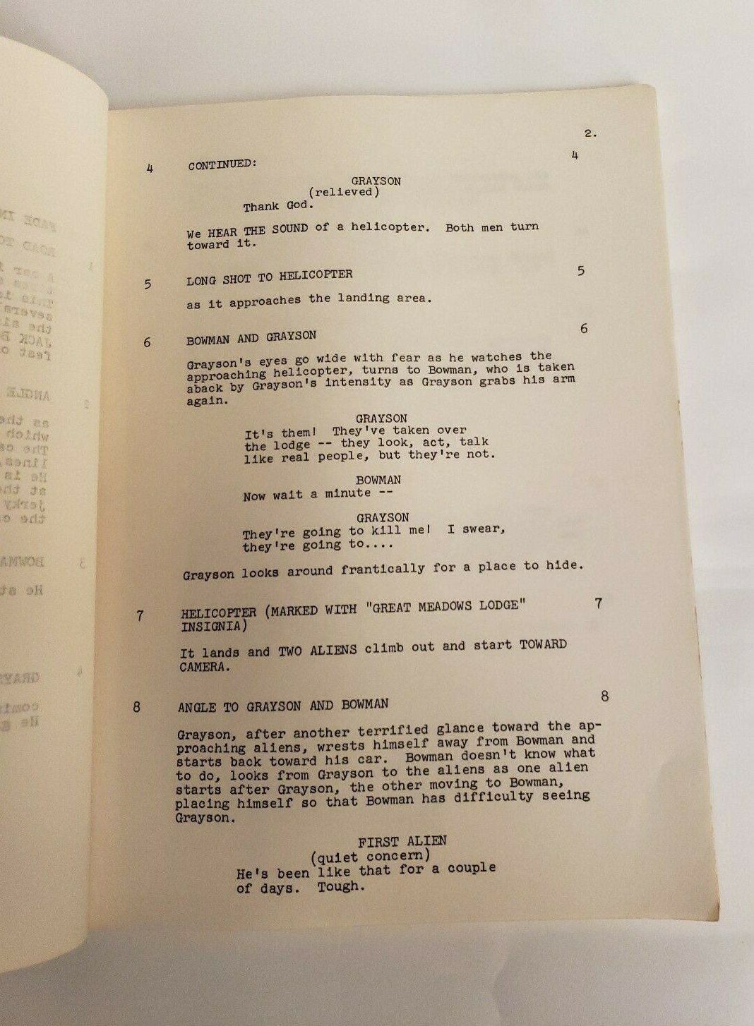 THE INVADERS / Jerry Sohl & Earl Hamner Jr., 1967 TV Show Script “The Watchers”