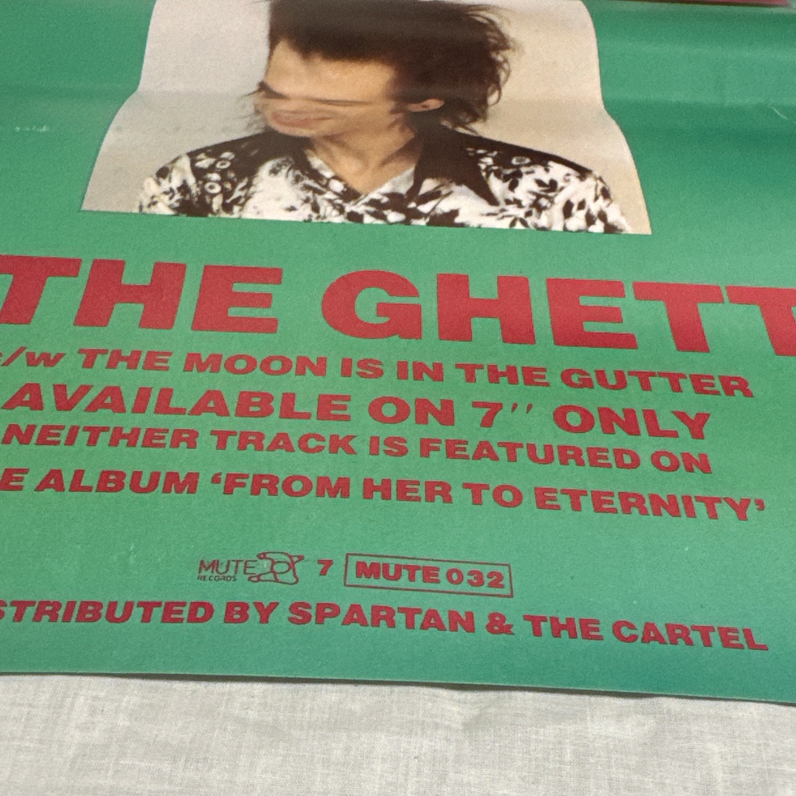 Vintage Original Nick Cave In The Ghetto Promo Mini Poster 11.75” X 16.5” Rolled