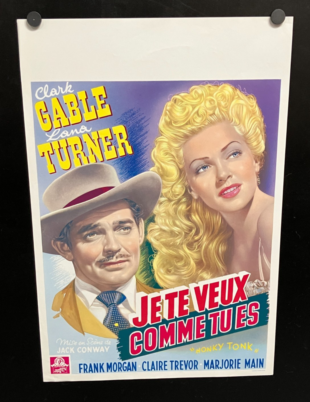 Honky Tonk 14×21 Belgian Movie Poster – Lana Turner / Clark Gable