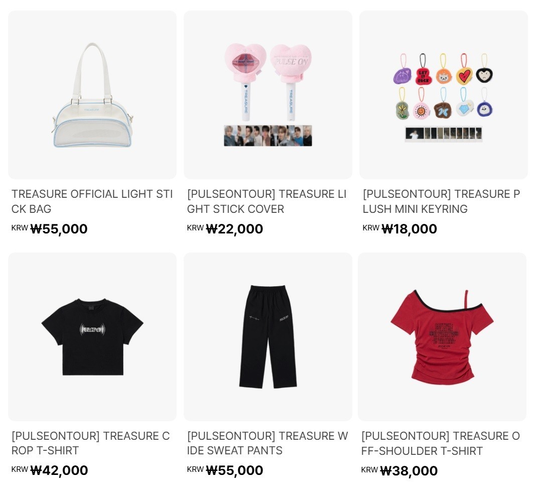 [Pre-Order] TREASURE TOUR [PULSE ON] Official Merch.[Not Including Shipping Fee]