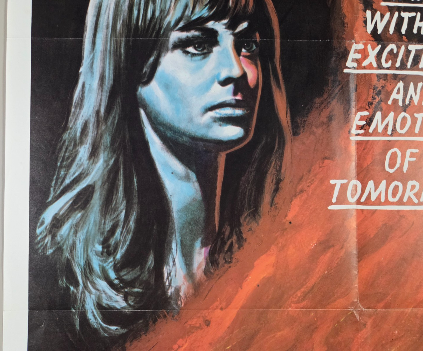FAHRENHEIT 451 – Rare English Int 1966 US original 27×41 One Sheet film poster