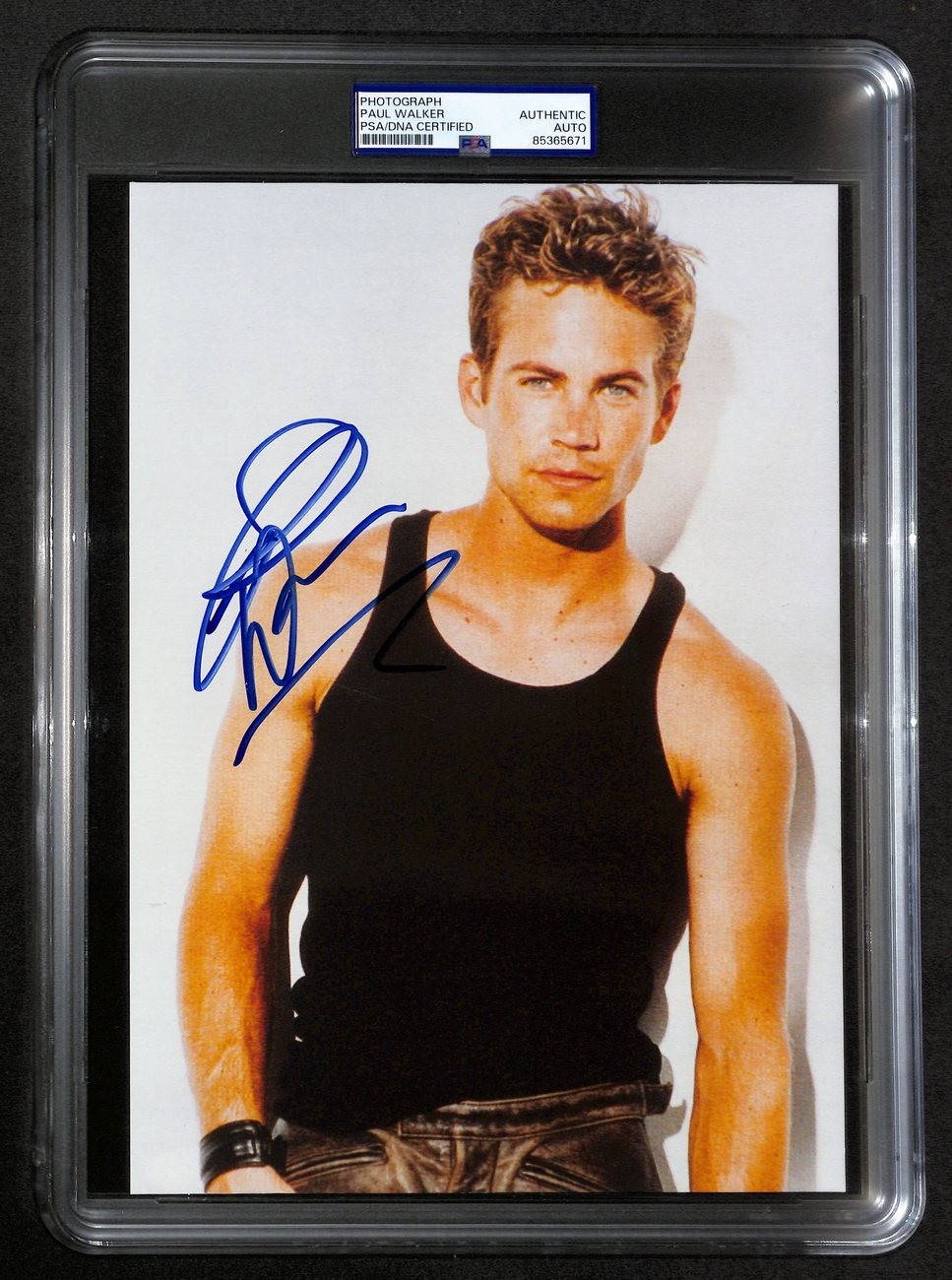 Paul Walker Signed/Autographed 8×10 Photo Actor “Fast & Furious” PSA/DNA 193257