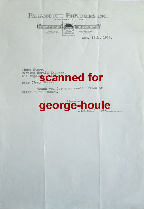 ALBERT LEWIN – LETTER – SIGNED – PARAMOUNT – DIRECTOR – OSCAR WILDE