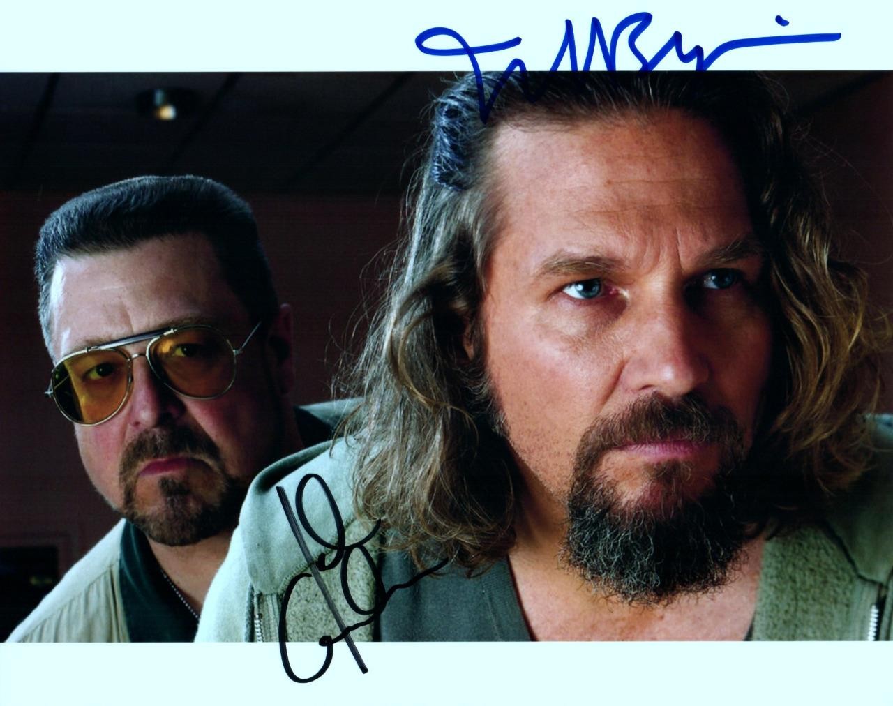 Jeff Bridges John Goodman Signed 8×10 Picture autographed Photo + COA