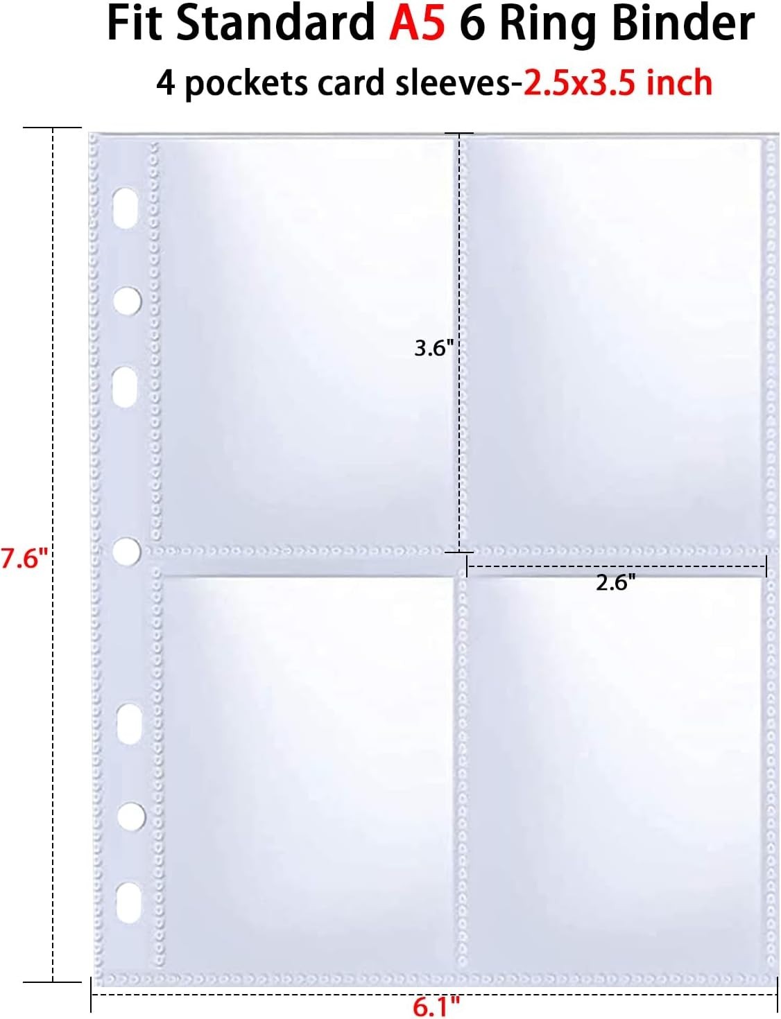Top Loading K-Pop Photo Card Sleeves – 30 Count with Clear Polypropylene Design