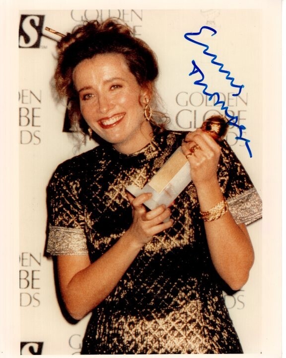 Emma Thompson signed autographed 8×10 Golden Globe photo COA