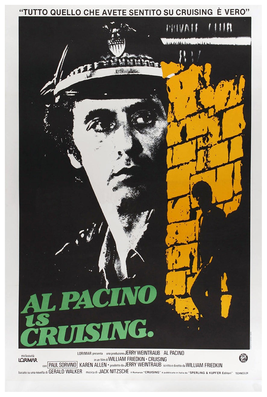 Cruising 1980 – Al Pacino – Italy – Classic Movie Poster