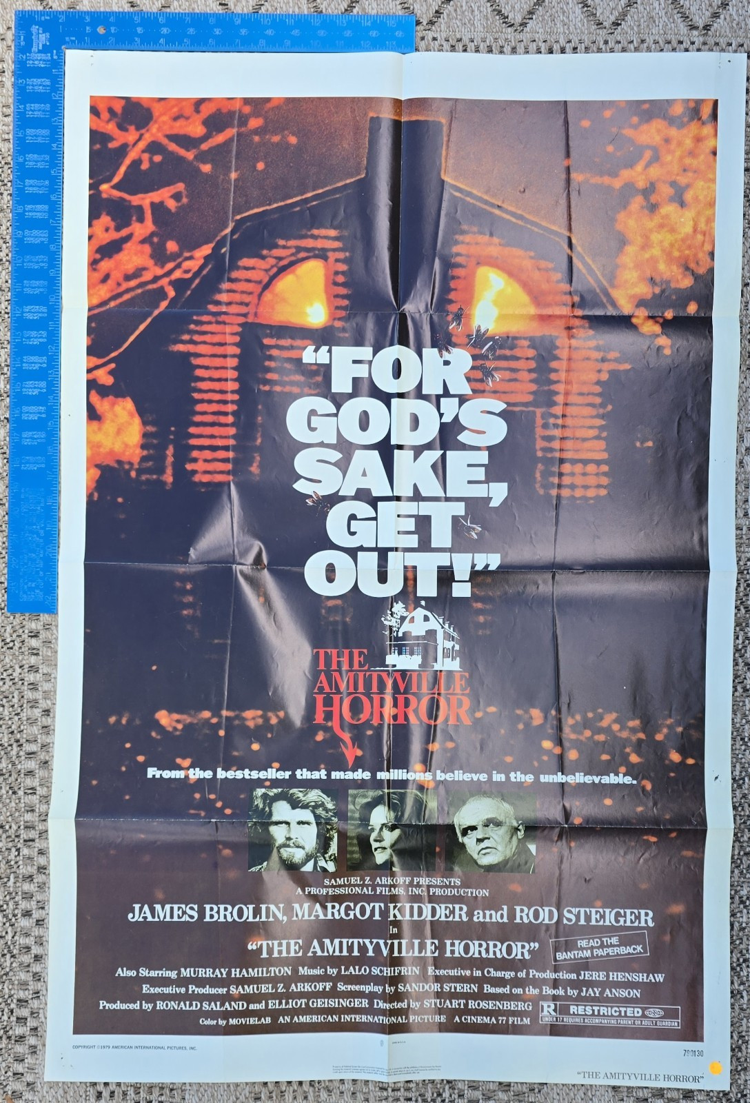 The Amityville Horror Original One Sheet Movie Poster Movies 27 x 41 in