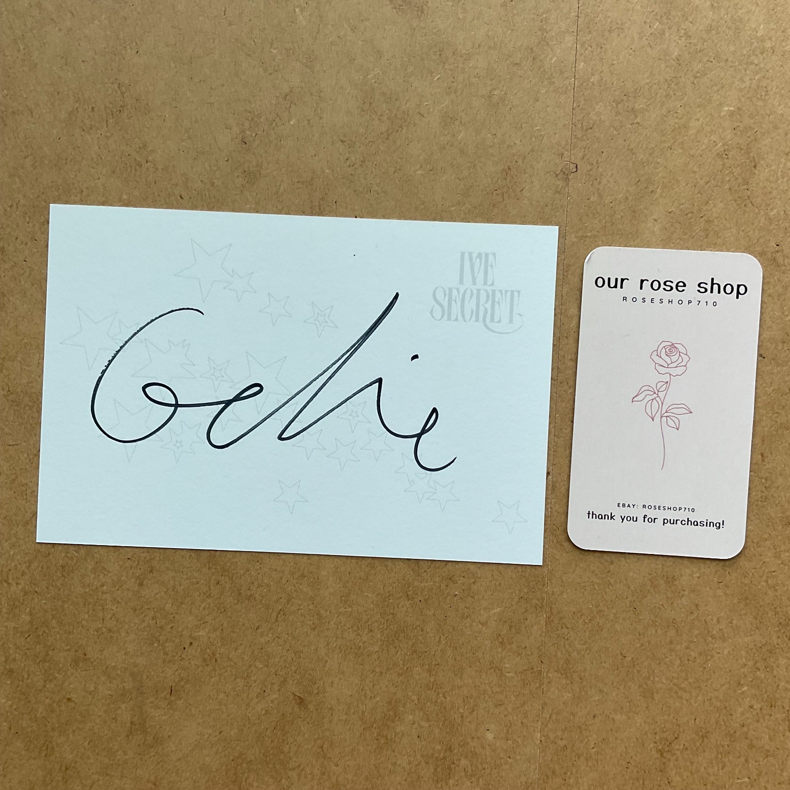 IVE I’ve SECRET Official US Store Exclusive Signed Postcard POB [US Shipping]
