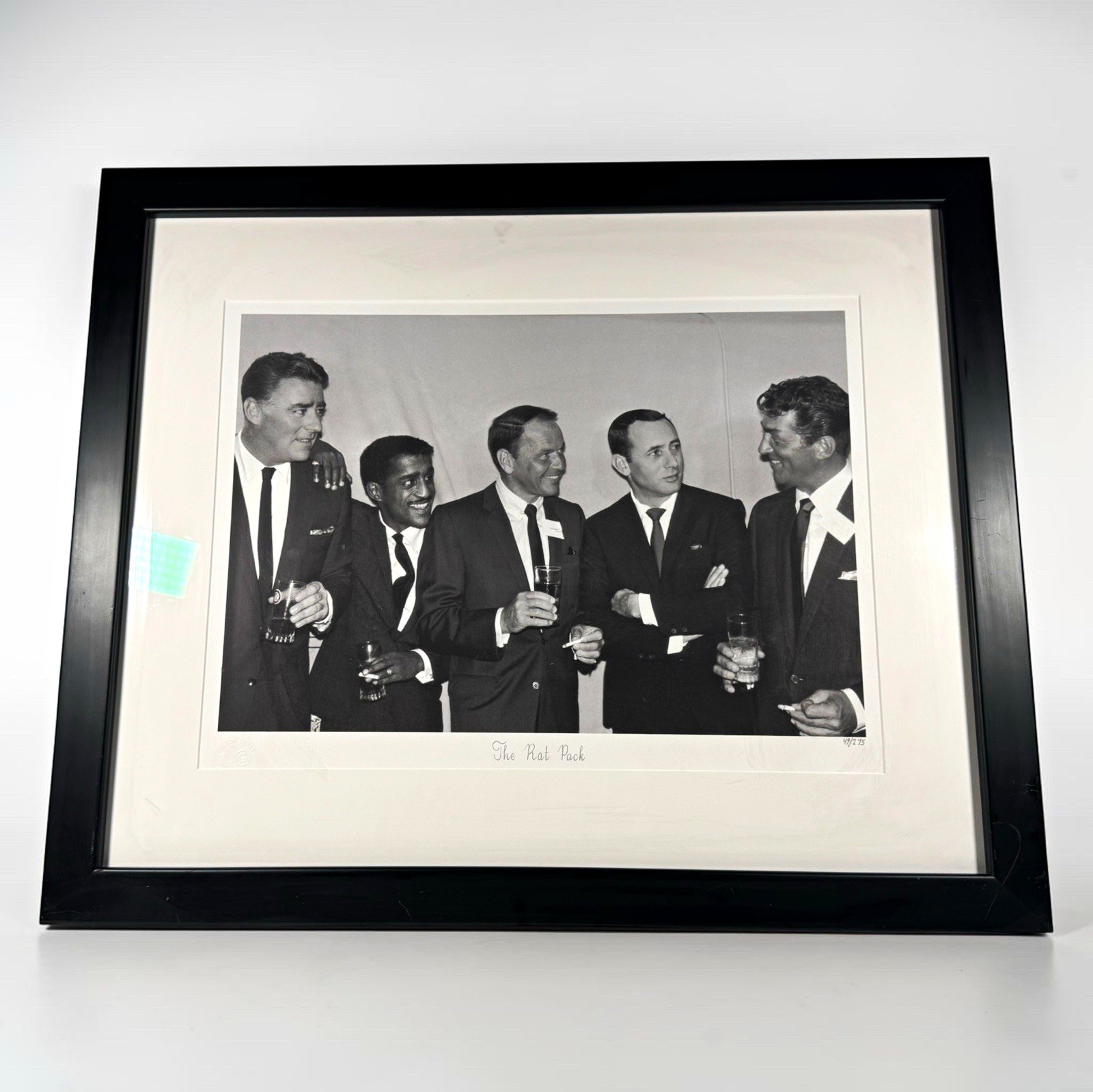 Rat Pack Limited Edition Getty Archive Giclée #49/275 Framed COA Sinatra