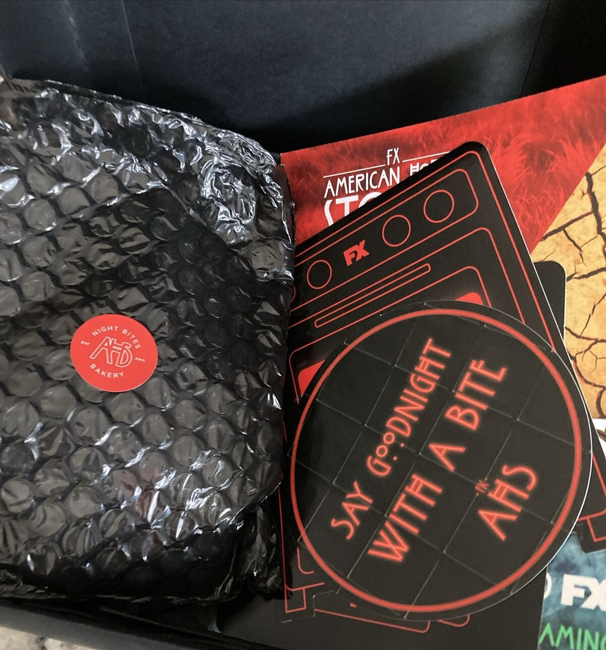 AHS American Horror Story Night Bites Bakery Collectors Cookie & Stickers *Read*